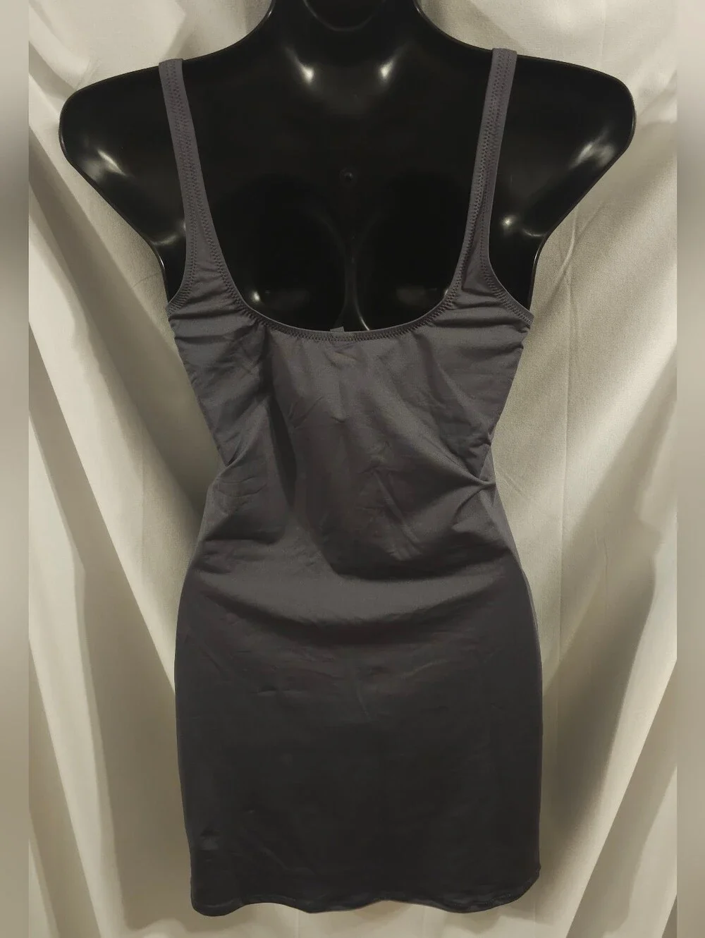 Skims Signature Swim Tank Cover Up Dress SW-DRS-0005 Gunmetal XL
